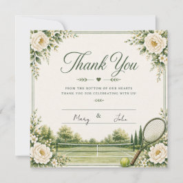 Tênis Cartão de agradecimento de casamento com bo