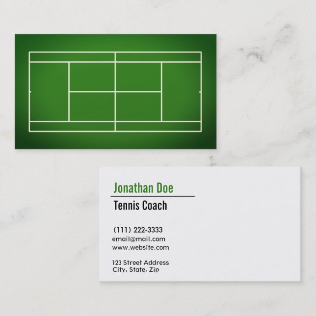 Tênis Coach Cartão de visita (Frente/Verso)