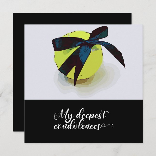 Tênis Condolências Desculpe pela perda (Frente/Verso)