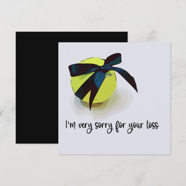 Tênis Condolências Desculpe pela perda (Frente/Verso)