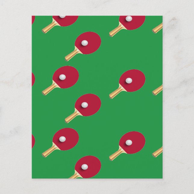 tênis de mesa de  e esfera em verde (Frente)