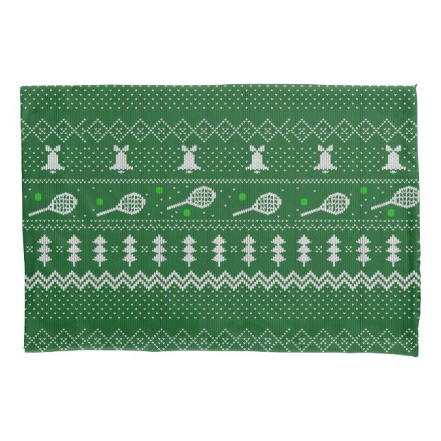 Tênis de Natal, Suéter Knit Verde (Frente)