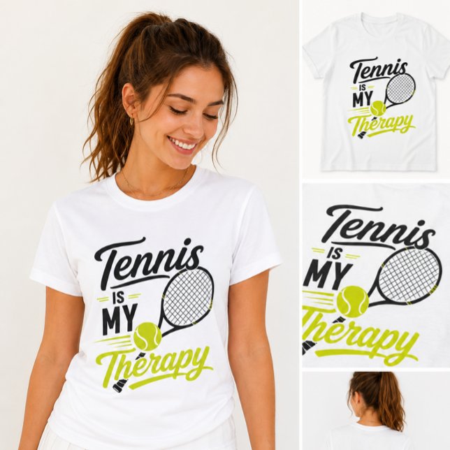 Tênis é Minha Terapia Camiseta (Criador carregado)