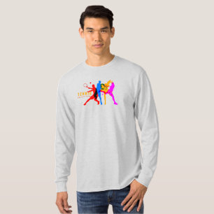 Tênis Esporte Camisa de folga longa, de uso masc