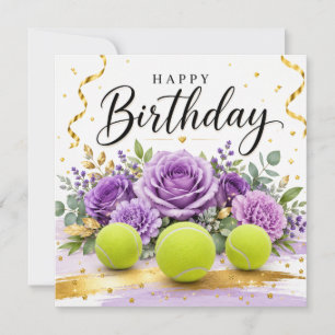 Tênis Feliz Aniversário com flores