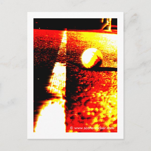 Tênis foto no cartão postal (Frente)