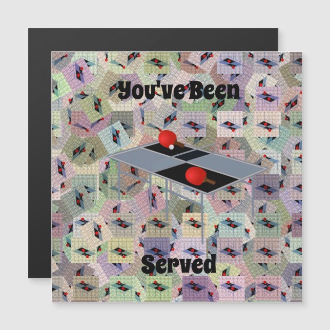 Tênis mesa, Placa Magnética (Frente/Verso)