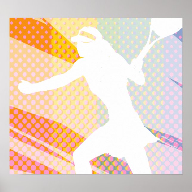 Tênis Poster com imagem tennisbabe (Frente)