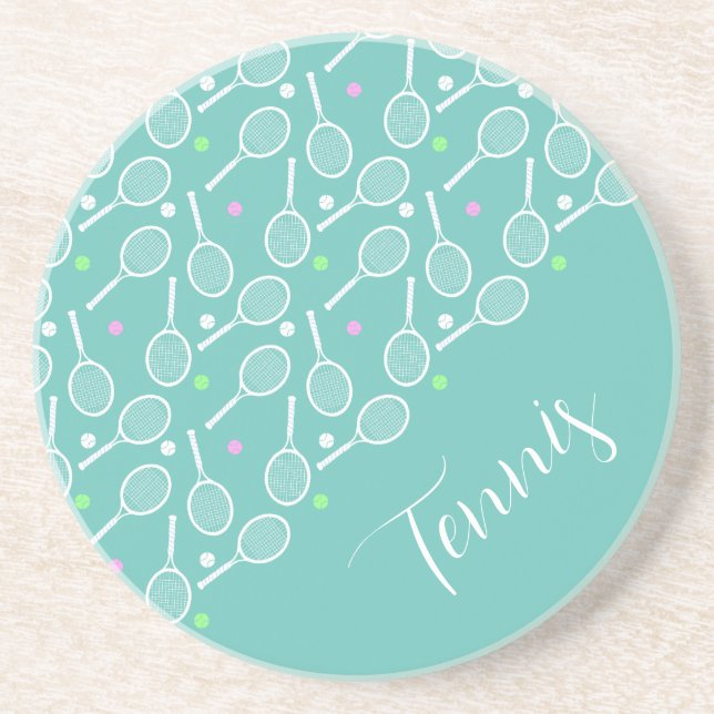 Tênis Rackers e Bolas Porta copos verde empoeirada (Frente)