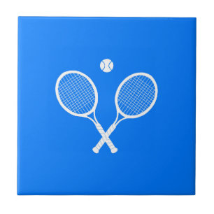 Tênis Rackets com Bola em Fundo Azul