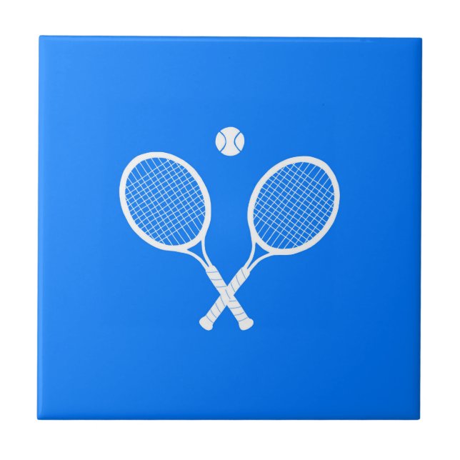 Tênis Rackets com Bola em Fundo Azul (Frente)
