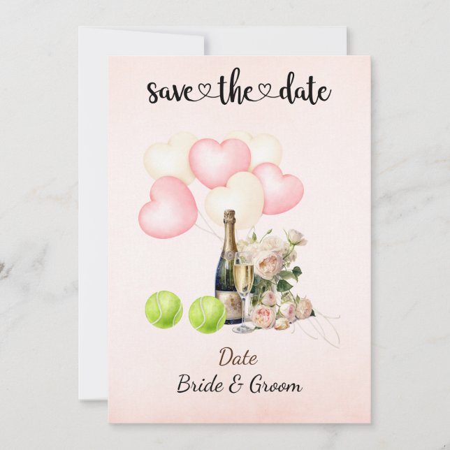 Tênis Salve a data Convite para Festa de casamento (Frente)