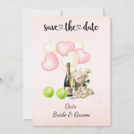 Tênis Salve a data Convite para Festa de casamento