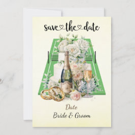 Tênis Salve a data Convite para Festa de casamento