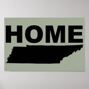 Tennessee Home Longe Do Sinal De Poster Do Estado