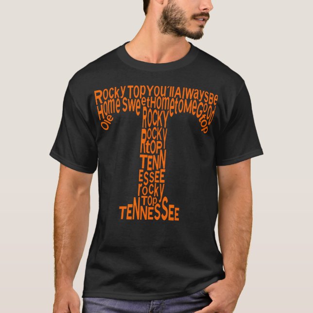 Tennessee Orange Blooky Top Tn Varsity Styl (Frente)