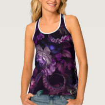 Tentáculo Gótico Rosa Escuro Com Flores