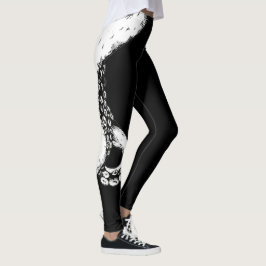 tentáculos de polvo em leggings pretas