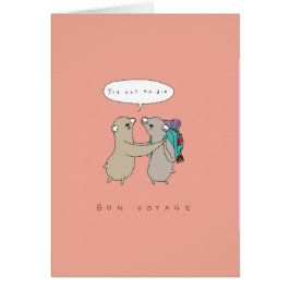 Tentativa a não morrer cartão engraçado do bon