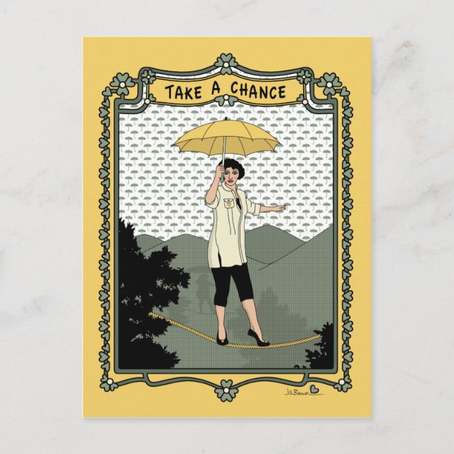 Tente a sorte_B_ Cartão postal (Frente)