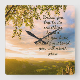 Tente Algo Novo Relógio De Parede