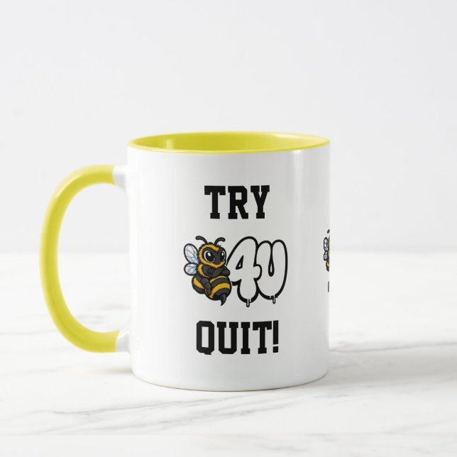Tente Antes de Desistir! Caneca (Esquerda)