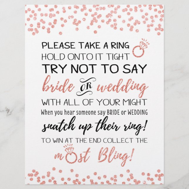Tente Não Dizer Sinal De Jogo Bridal (Frente)