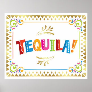 TEQUILA! Sinal de Festa Impressão