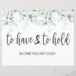 Ter & Para Manter Sinal - Casamento Eucalyptus