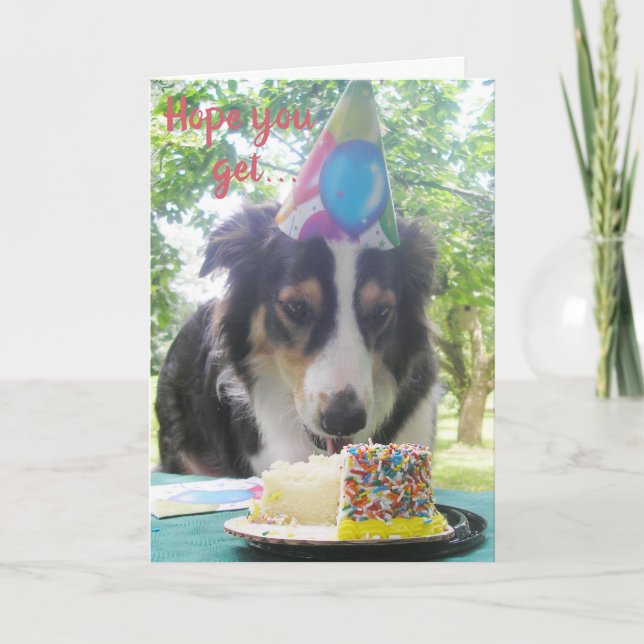 "Ter seu bolo e comê-lo também!" Cartão de Férias (Frente)