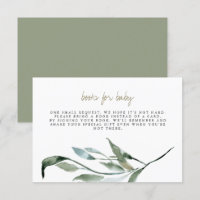 Tera - Boho Greenery Livros Dourados para Cartão d