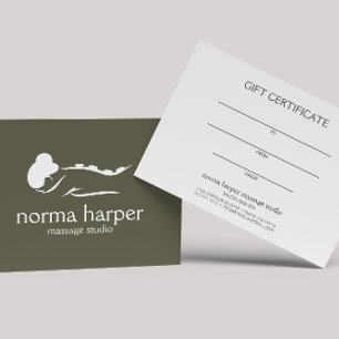 Terapeuta de Massagem Dark Sage  Cartão Presente d