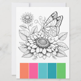 Terapia de Arte de Cartão de Coloração para Adulto