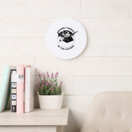 Terapia natural no relógio da parede natural