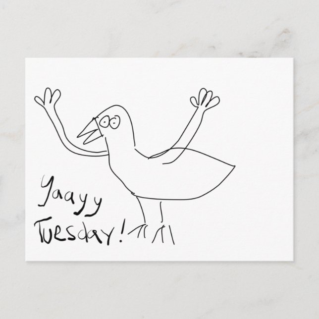 Terça-feira! Cartão Postal (Frente)