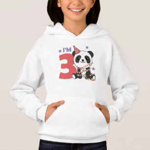 Terceiro Aniversário Panda Para Crianças 3 Anos Ho