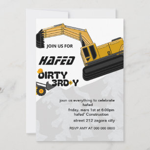 Terceiro Convite de Aniversário do 3º Y Sujo