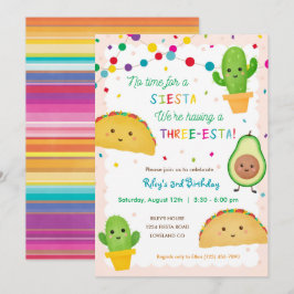 Terceiro convite para o tema Aniversário do Taco -