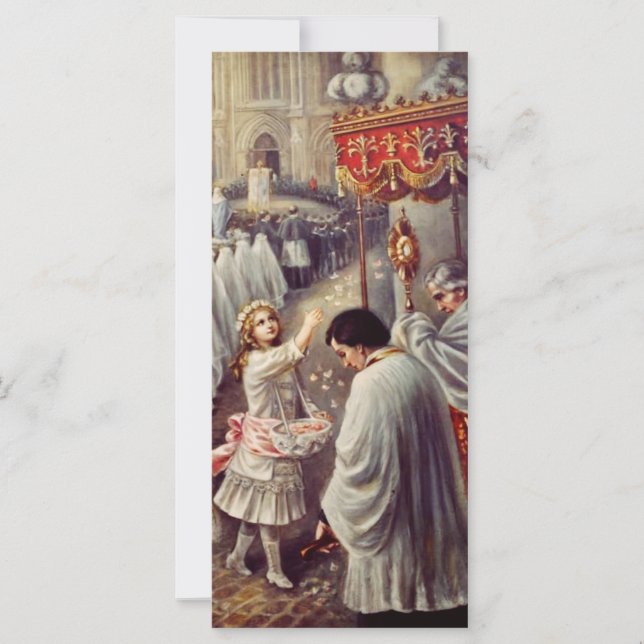 Teresa joga flores ao abençoado Sacramento (Frente)