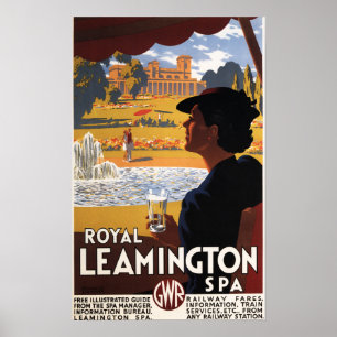 Termas reais, poster do trilho da água potável d