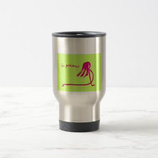 Térmica A menina da ioga seja caneca de café atual
