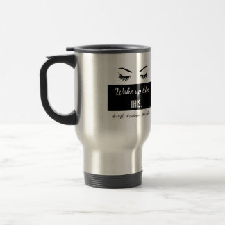 Térmica Acordou como esta caneca das pestanas em de aço