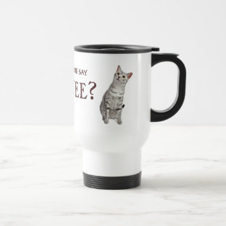 Térmica Alguém disse o café? Caneca do gato
