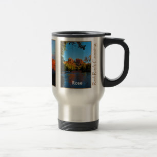 Térmica Aumentou na caneca vermelha do cruzamento da rocha