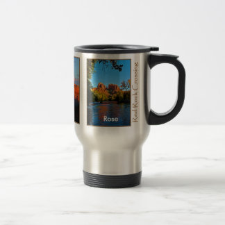 Térmica Aumentou na caneca vermelha do cruzamento da rocha