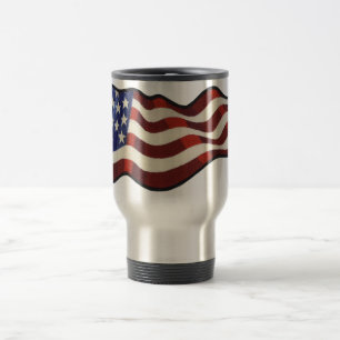 Térmica Bandeira americana que acena a caneca Thermo