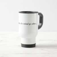 Beber caneca torna a mente sóbria