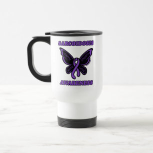 Térmica Borboleta/Consciência.. Sarcoidose Caneca de viag