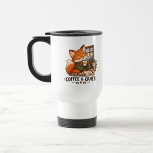 Térmica Café Cozy Fox e Caneca e Copo de Viagem Silencioso