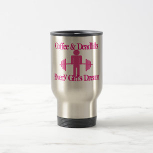 Térmica Café e caneca cor-de-rosa de Deadlifts